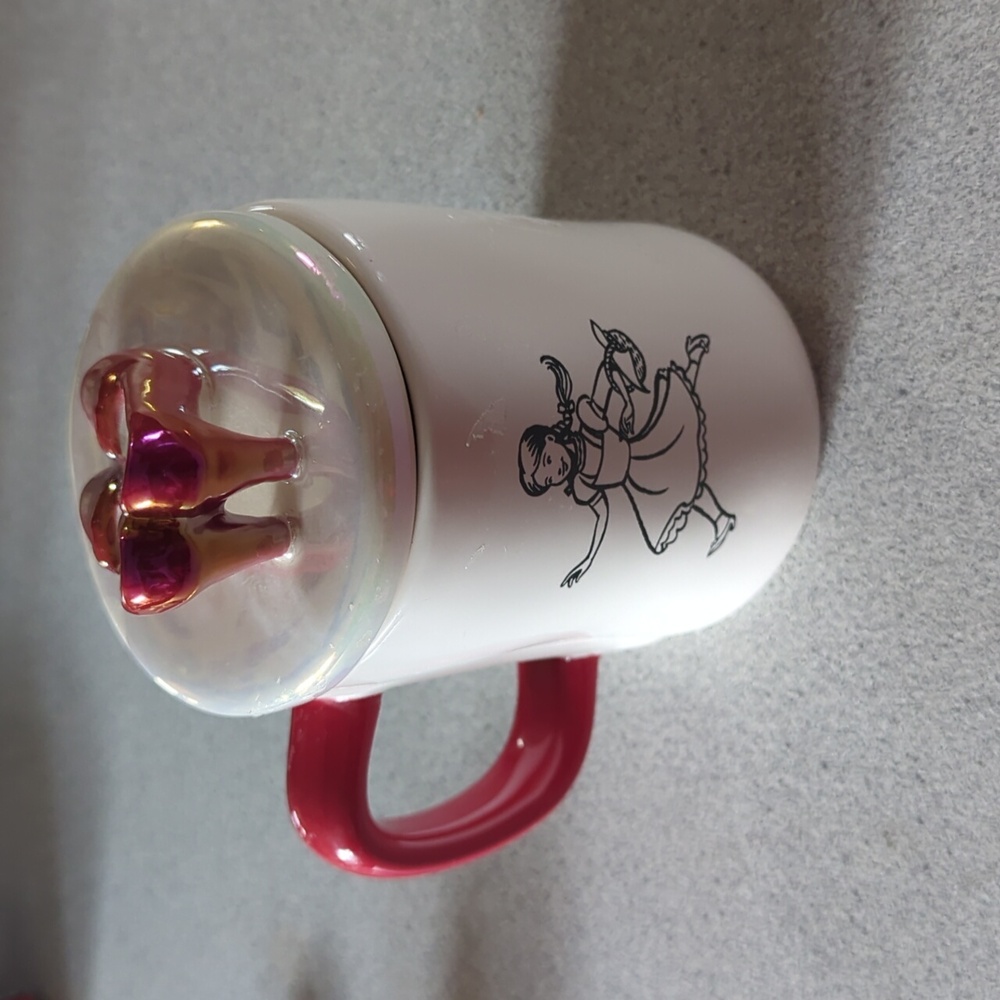 RAE DUNN Wizard Of Oz LL "THERE'S NO PLACE LIKE HOME" Mug Double Sided W/ Topper - Picture 4 of 7